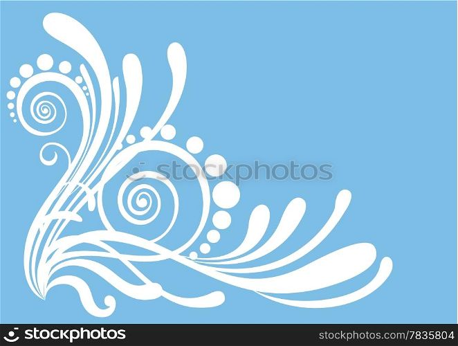 Beautiful floral abstract background in soft blue and white Great for textures and backgrounds for your projects!