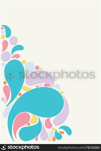 Beautiful floral abstract background in soft green, purple and pink Great for textures and backgrounds for your projects!