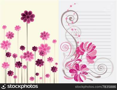 Beautiful floral abstract background in soft pink, purple and white Great for textures and backgrounds for your projects!