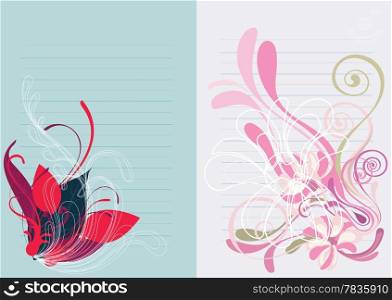 Beautiful floral abstract background in soft white, pink and green Great for textures and backgrounds for your projects!