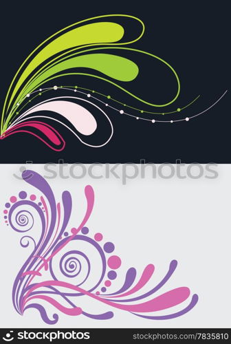 Beautiful floral abstract background in vibrant green, yellow and pink Great for textures and backgrounds for your projects!