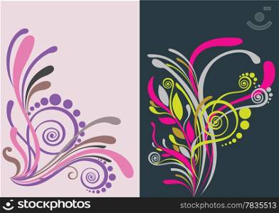 Beautiful floral abstract background in vibrant pink and yellow Great for textures and backgrounds for your projects!
