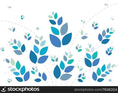 Beautiful floral background in soft blue and green Great for textures and backgrounds for your projects!