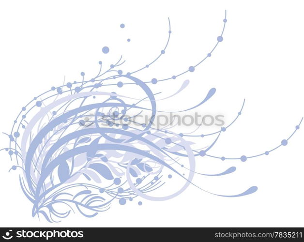 Beautiful floral background in soft blue and white Great for textures and backgrounds for your projects