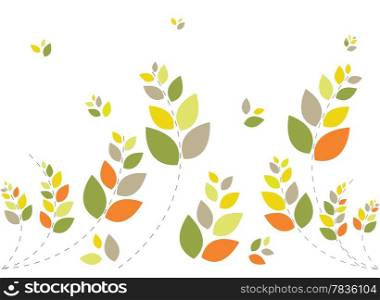 Beautiful floral background in soft green and yellow Great for textures and backgrounds for your projects!