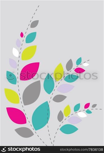 Beautiful floral background in soft pink, grey and green Great for textures and backgrounds for your projects!