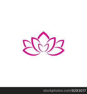 beautiful flower lotus  icon vector illustration template design