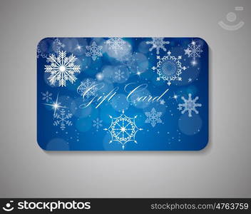 Beautiful Gift Card On Gray Background. Vector Illustration EPS10.. Beautiful Gift Card. Vector Illustration