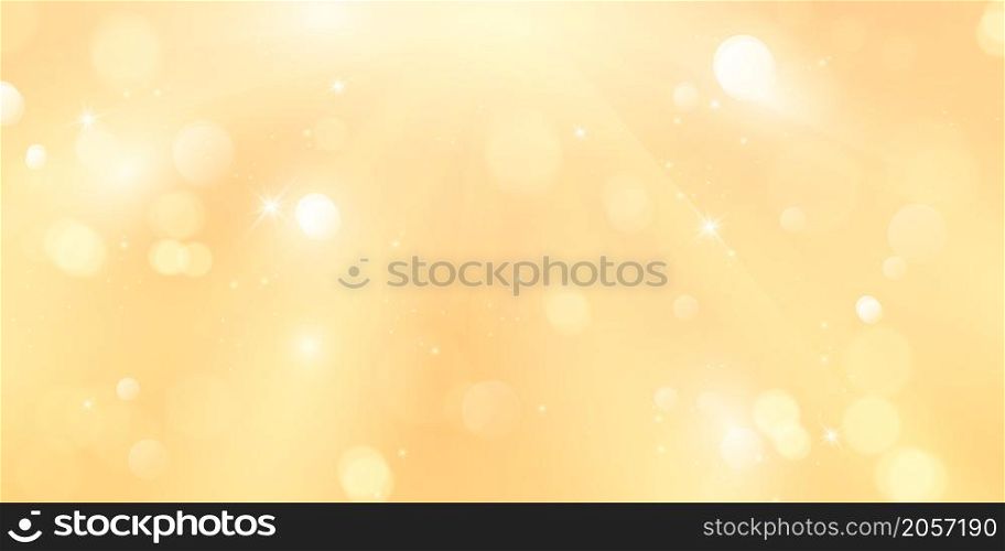 beautiful golden glitter stars on abstract background use for celebration