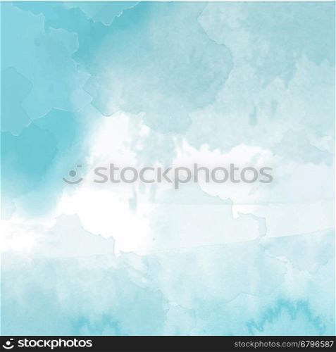 Beautiful hand painted watercolor background, vector illustration