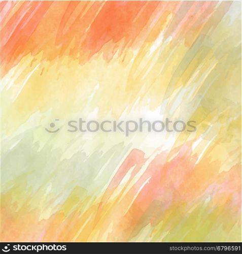 Beautiful hand painted watercolor background, vector illustration