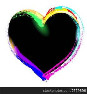 beautiful heart, symbol of valentine&acute;s day, vector