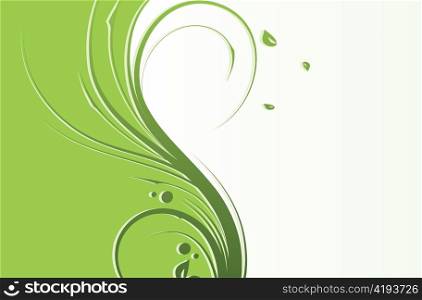 beautiful illustration of a abstract floral background