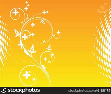 beautiful illustration of an abstract floral background