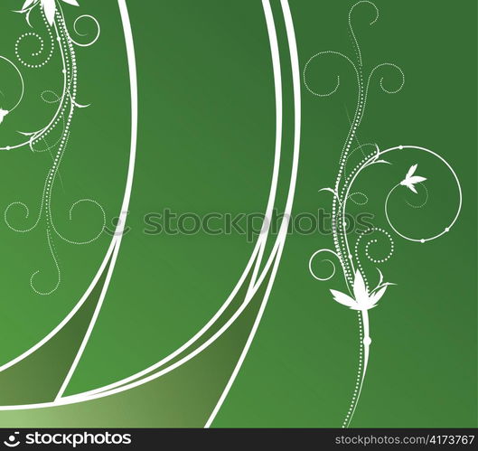 beautiful illustration of an abstract floral background