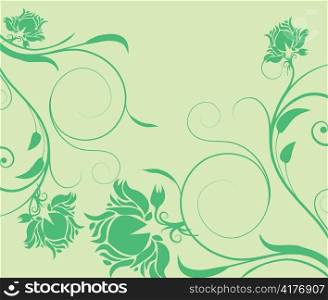 beautiful illustration of an abstract floral background