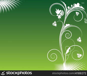 beautiful illustration of an abstract floral background