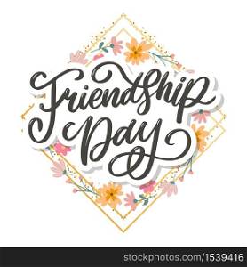 Beautiful Illustration Of Happy Friendship Day,Decorated Greeting Design. Beautiful Illustration Of Happy Friendship Day,Decorated Greeting Card Design.
