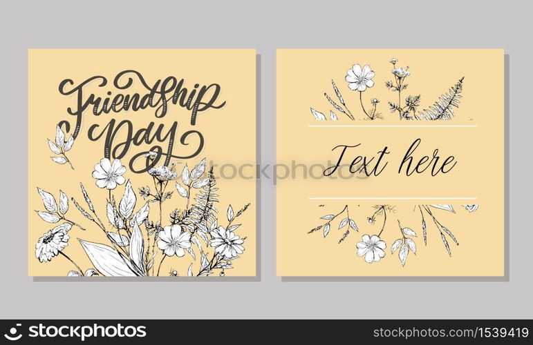 Beautiful Illustration Of Happy Friendship Day,Decorated Greeting Design. Beautiful Illustration Of Happy Friendship Day,Decorated Greeting Card Design.