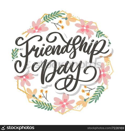 Beautiful Illustration Of Happy Friendship Day,Decorated Greeting Design. Beautiful Illustration Of Happy Friendship Day,Decorated Greeting Card Design.