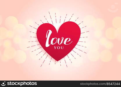 beautiful love heart background design