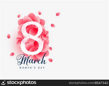 beautiful march 8 happy women’s day card design