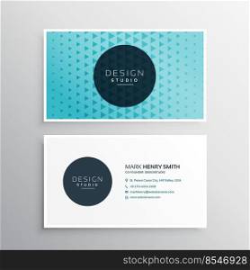 beautiful modern blue business card template