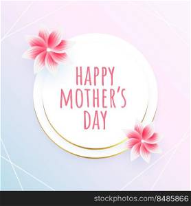 beautiful mother&rsquo;s day flower greeting card for social media