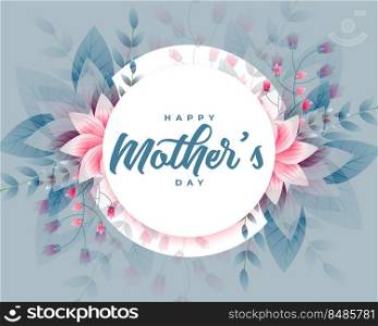 beautiful mothers day flower wishes greeting card