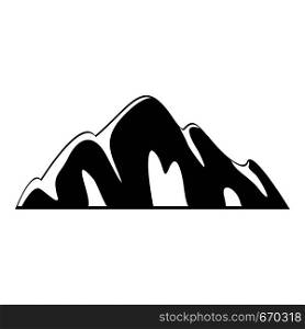 Beautiful mountain icon. Simple illustration of beautiful mountain vector icon for web. Beautiful mountain icon, simple style.