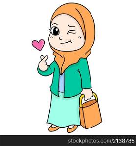 beautiful muslim women dress neatly and elegantly