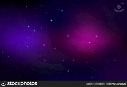 Beautiful Night Sky Space View Stars Background