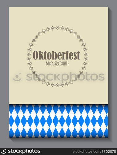 Beautiful Oktoberfest Blue Background Vector Illustration EPS10. Oktoberfest Blue Background Vector Illustration