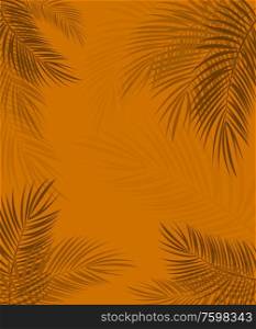 Beautiful Palm Leaf Tropical Background. Vector Illustration. EPS10. Beautiful Palm Leaf Background. Vector Illustration