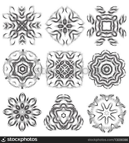 Beautiful pattern flower elements for creative design needs. Beautiful pattern flower elements