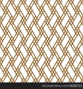 Beautiful pattern japanese shoji kumiko, great design for any purposes. Japanese pattern background vector. Japanese traditional wall, shoji.Thick line.ROUNDED corners.. Seamless japanese pattern shoji kumiko in light brown color.ROUNED corners.
