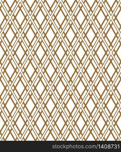 Beautiful pattern japanese shoji kumiko, great design for any purposes. Japanese pattern background vector. Japanese traditional wall, shoji.Separated rhombus.. Seamless japanese pattern shoji kumiko in light brown color.