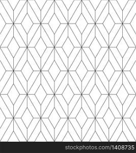 Beautiful pattern japanese shoji kumiko, great design for any purposes. Japanese pattern background vector. Japanese traditional wall, shoji.Average thickness.. Seamless japanese pattern shoji kumiko in black and white color.