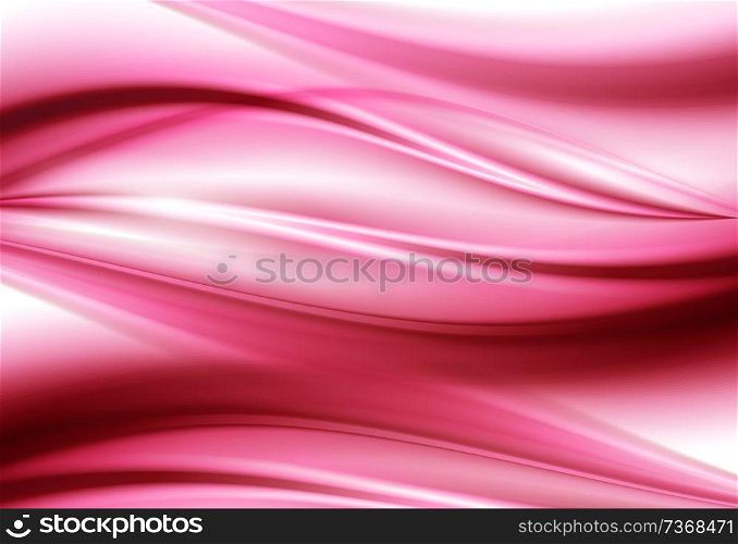 Beautiful pink Satin. Drapery Background. Vector Illustration. Beautiful pink Satin. Drapery Background. Soft satin