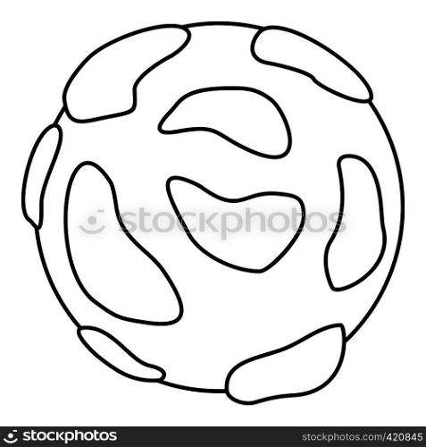 Beautiful planet icon. Outline illustration of beautiful planet vector icon for web. Beautiful planet icon, outline style