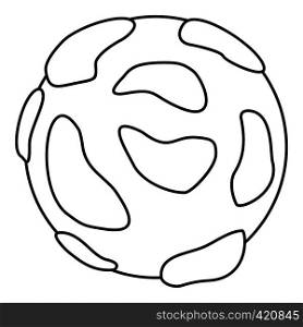 Beautiful planet icon. Outline illustration of beautiful planet vector icon for web. Beautiful planet icon, outline style
