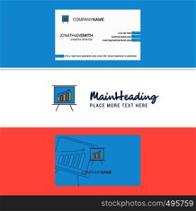 Beautiful Presentation Logo and business card. vertical Design Vector