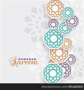 beautiful ramadan kareem islamic decoration background