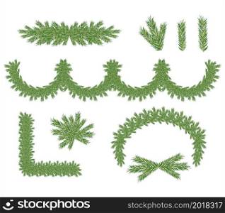 Beautiful realistic closeup of green spruce tree for celebration design. Natural art decoration.. Beautiful realistic closeup of green spruce tree