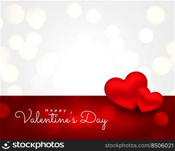 beautiful realistic valentines day greeting card wishes background
