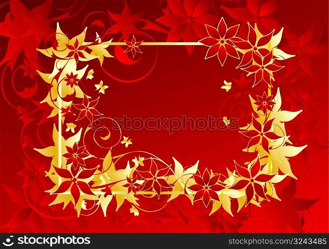 Beautiful red Design background vector illustration