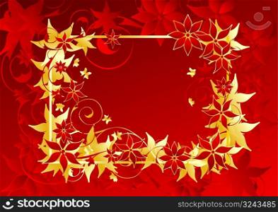 Beautiful red Design background vector illustration