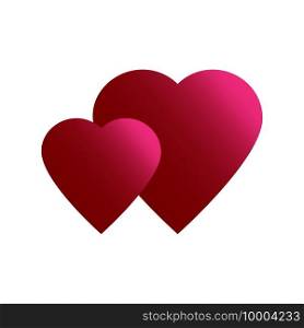 Beautiful red hearts. Vector illustration. EPS 10.. Beautiful red hearts. Vector illustration.