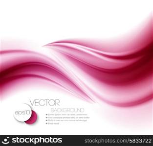 Beautiful Red Satin. Drapery Background, Vector Illustration
