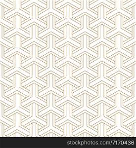 Beautiful Seamless pattern japanese shoji kumiko, great design for any purposes. Japanese pattern background vector. Japanese traditional wall, shoji.Fine lines.. Seamless japanese pattern shoji kumiko in golden.